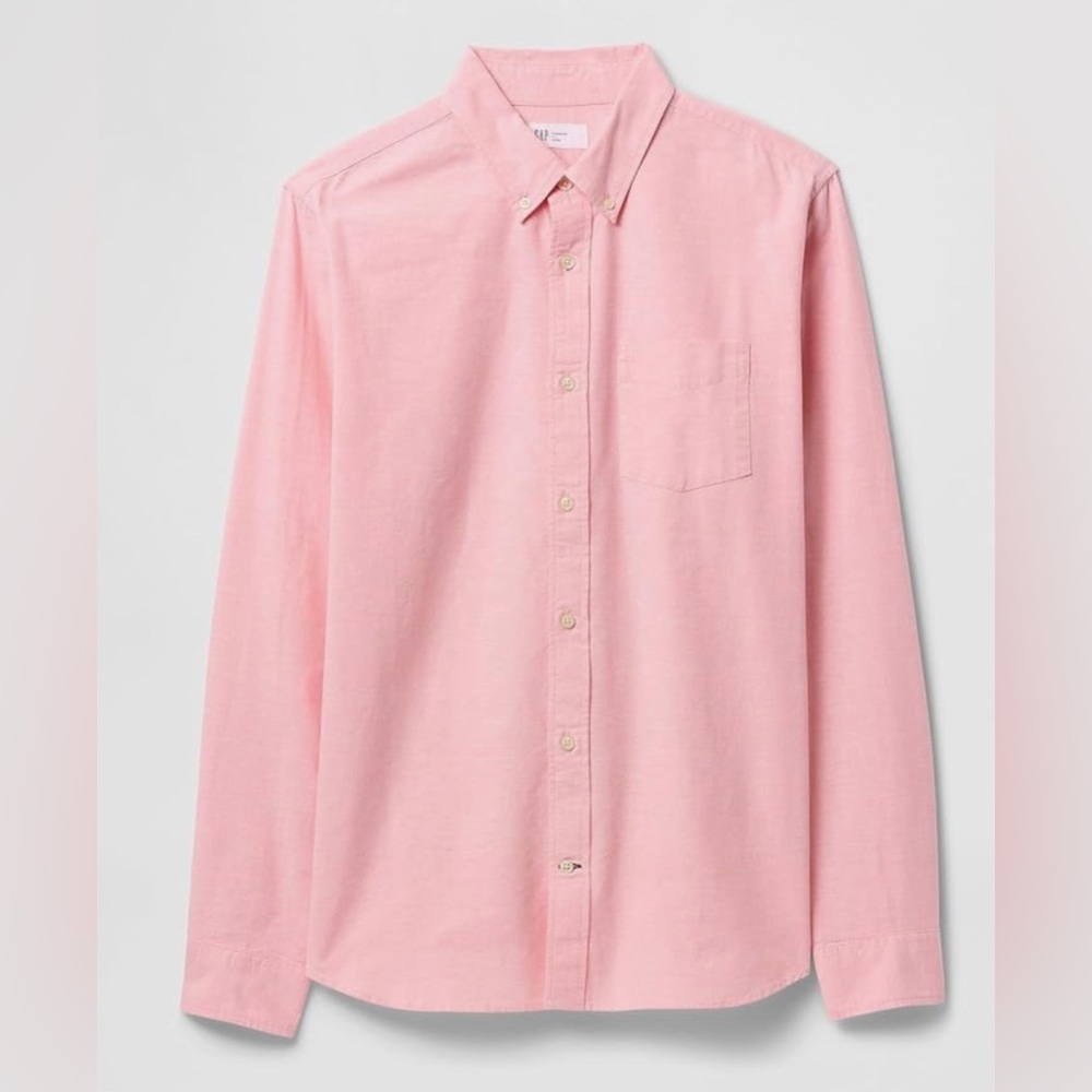 GAP Men's Long Sleeve Oxford Button Down Shirt - Picture 5 of 10